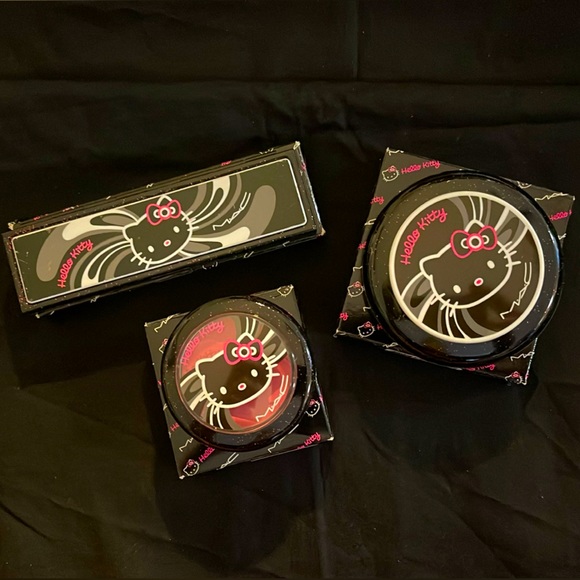 BRAND NEW IN BOX Rare Hello Kitty Mac collab makeup 3 pcs. - Picture 1 of 14